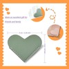 Leather Heart Bookmarks - Winjeto 6 Pieces Cute Corner Page
