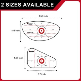 IJEKER Golf Impact Tape – 100 pcs Mixed Club Training Pack (Wood 6x6 + Iron 8x8), Instant Swing Feedback Stickers, Durable & Residue-Free for Precision Practice