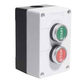 shengbowi Rain Proof Up-Down Switch Control Station, Momentary Push Button Station Red Green Sign Pushbutton Switches Station AC 660V 10A -Start/Stop-Box Crane Pendant Hoist Push Button Switch