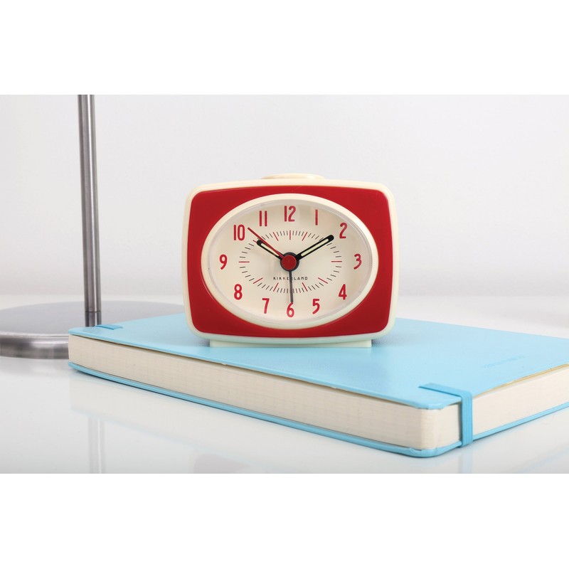 KIKKERLAND Classic Alarm Clock W8.9×D4.4×H7.6cm レッド AC14RD