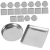 FOMIYES 3sets Makeup Palette Refill Empty Metal Pans for Eye