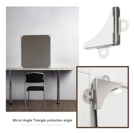 ECSiNG 20Pcs Picture Frame Protection Corners Replacement Mirror Picture Corner Fixing Brackets Metal L Shaped Corner Braces Silver 30.3x5.5mm