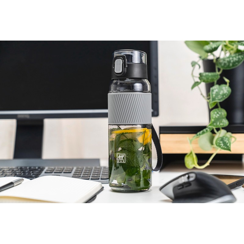 ZWILLING Drinks Bottle BPA-free, versatile water bottle, Tritan, grey, 680