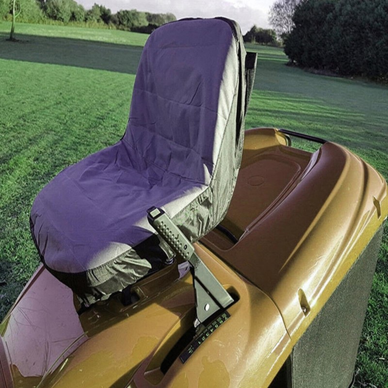 Riding Mower Seat | Black Oxford Cloth Lawnmower Seat,Oxford Cloth
