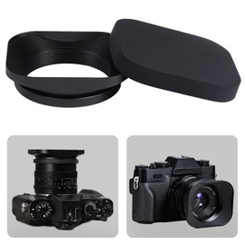 Yullmu 2.0 inches (52 mm) Lens Hood, Square Lens Hood, Diameter 2.0 inches (52 mm), High Strength 6000 Series, Aluminum Alloy, Screw-in Type, Fits 1.1 inches (28 mm) f/2.8 inches (2.8 mm)