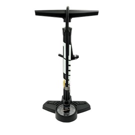 PWT FP03S Bicycle Air Pump, Floor Pump, One-Handed, Easy Pump Head, Includes Air Pressure Gauge, US Style, English Style, Presta Type, All Valves, 160 psi (1100 kPa, Short, Compact, English Type)