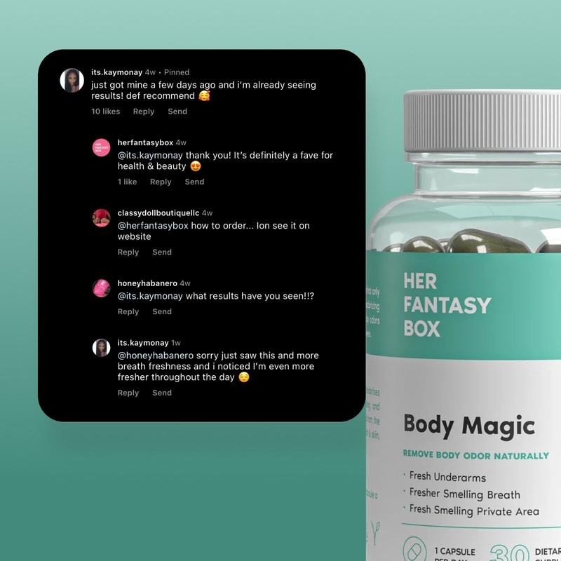 Body Magic Chlorophyll Pill - For Body Odor, Detox &