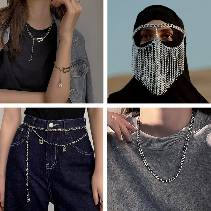 Fashewelry Aluminium Curb Chain Link, Aluminium