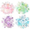 EnixwH Pack of 200 Colourful Beads for Threading, Children's Colourful