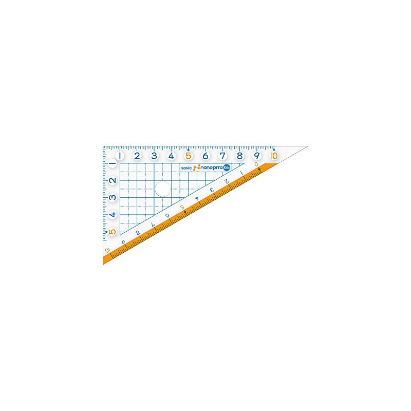 ソニック ナノピタ キッズ 三角定規 10cm