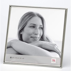 Walther design WD220S Chloe, metal portrait frame 8x8 inch (20x20 cm), silver plated