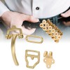 Pure Brass Belt Buckle Environmental Protection D shaped Buckle Set