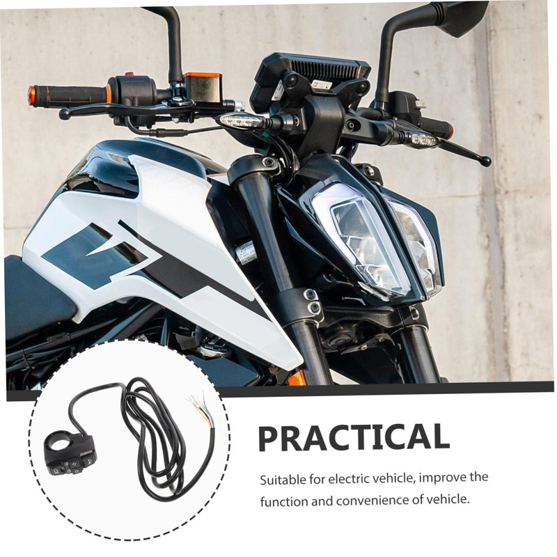 Alipis E-Bike Motorbike Handlebar Control Switch Headlight Horn Turn Signal