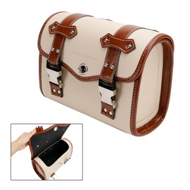 Artudatech Side Bag, Large Capacity, Motorcycle Side Bag, PU Waterproof, Motorcycle Bag, Universal Use, Side Back, Motorcycle, Hardware Rust, Touring Bag, For Motorcycles, Small Storage, Bike Side