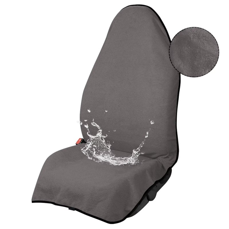 Front Car Seat Cover — Sweat-Absorbent & Waterproof Towel Material,