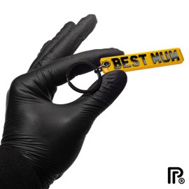 Pixly® Best Mum Licence Plate Keychain, Mini UK Number Plate Keyring, Name Key Chain, Car Registration Key Ring, Gift Reg Fob, for Her, Mum, Mom, Mother, Mummy, Mother’s Day