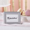 Beaded Mini Silver Picture Frames/Place Card Holder, Wedding Decor, Wedding