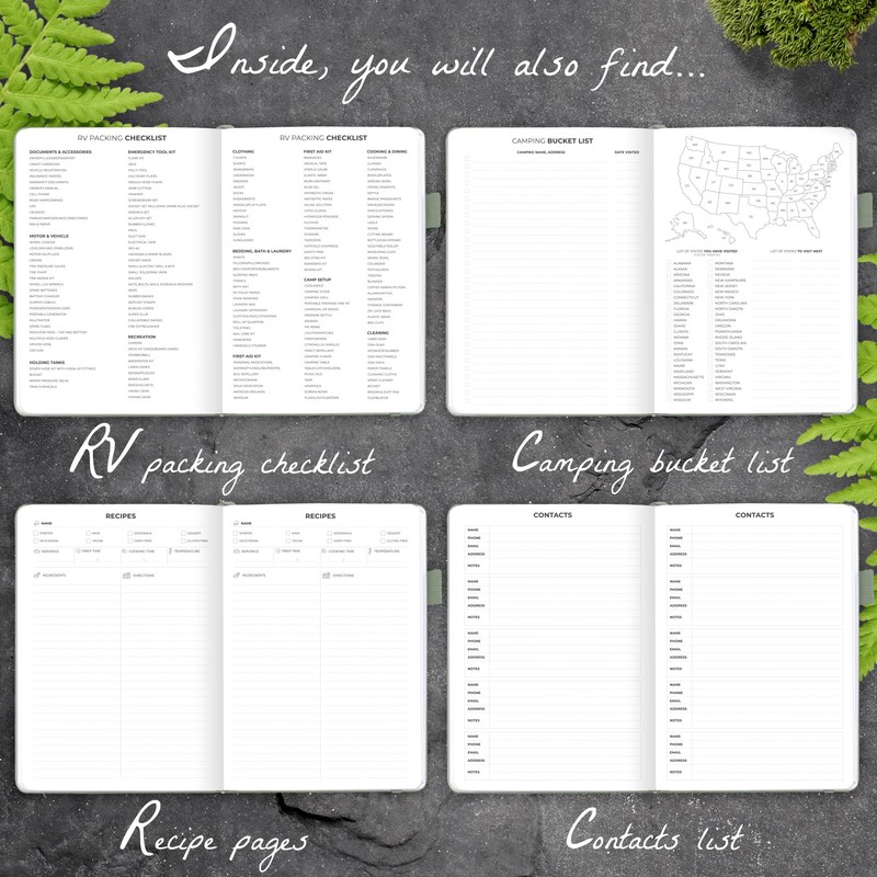 Clever Fox Camping Journal – Camper Log Book & RV