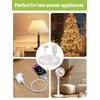PEESIN Clear Extension Cord 6 FT with Foot Switch, 3