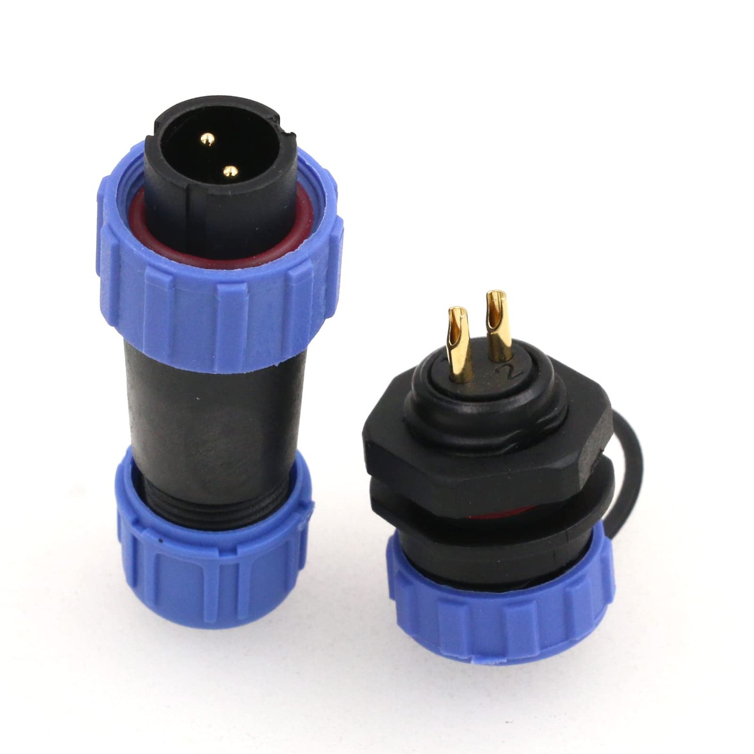Eonvic SP13 2 Pin 12A Aviation Waterproof Connectors Wire Power LED ...