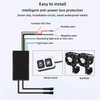 Nacowo Motorcycle Auxiliary LED Fog Lights Driving Light Spotlight with