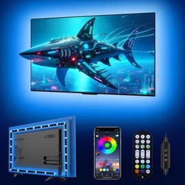 LED Lights for LED TV Backlight, 9.8 ft LED Lights for TV 32-60 inch Led TV Light Behind USB RGB Color Changing LED Strip Lights TV Monitor Lighting with Remote Music Sync Bluetooth APP Control