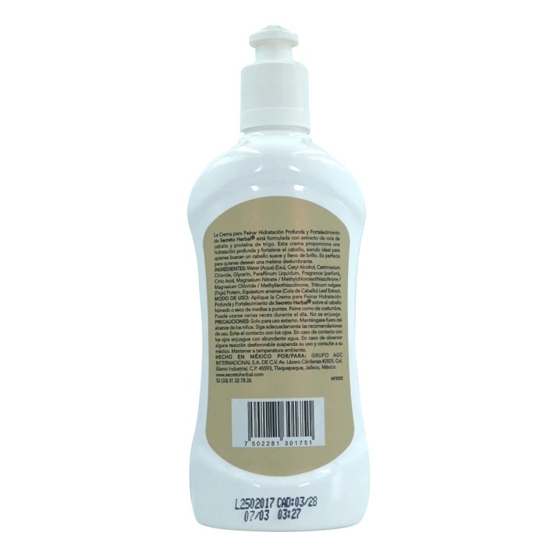 Crema Para Peinar Secreto Herbal Rizos Definidos 245 Ml