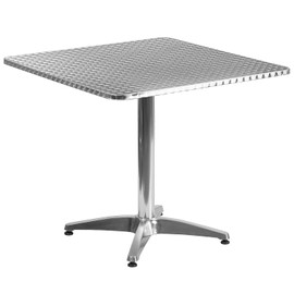 Flash Furniture Mellie 31.5'' Square Aluminum Indoor-Outdoor Table with Base