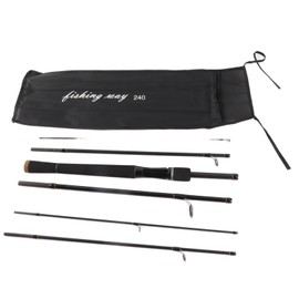7.9ft Fishing Rod Portable 6 Sections Carbon Fiber Lightweight Fishing Pole for Saltwater Freshwater