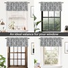DriftAway Boho Linen Blend Kitchen Valance Curtain Blackout 18 Inch