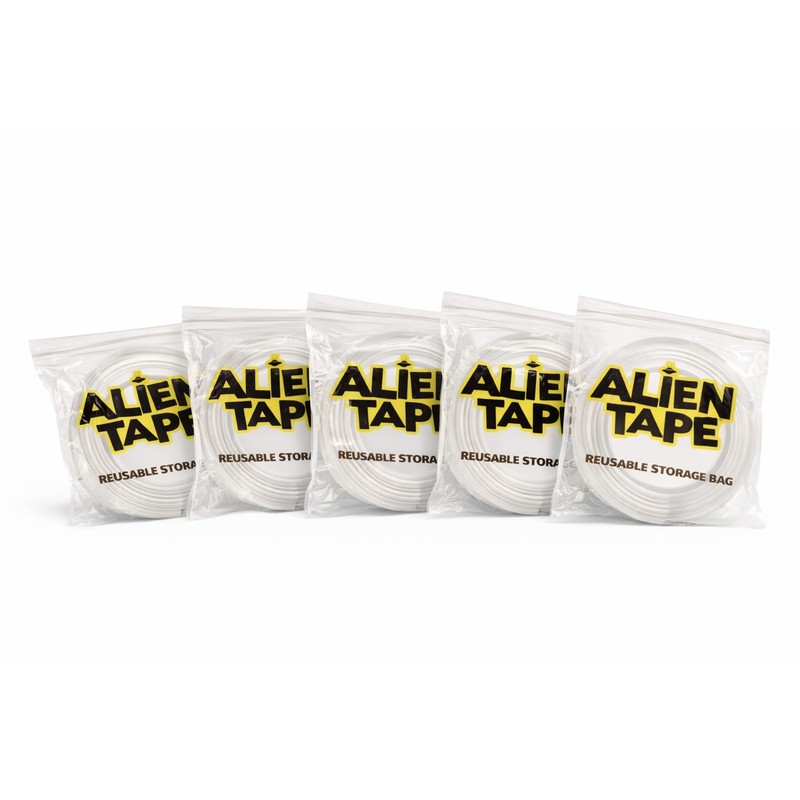 ALIEN TAPE 5-Pack Double Sided Nano-Grip Reusable Mounting Tape 50FT
