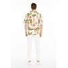 Matchable Couple Hawaiian Luau Shirt in Rafelsia Cream, Men, M