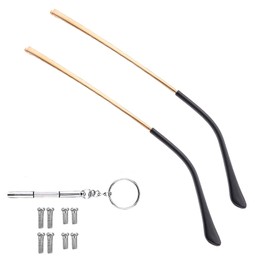 Metal Glasses Replacement Arms, Glasses Replacement Arms, 1 Pair Metal Glasses Replacement Arms, Glasses Temple Legs, Replacement for Glasses, Sunglasses Repair, Gold