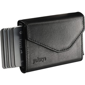 Pularys RAVEN RFID Men's Compact Wallet Mini Wallet, black