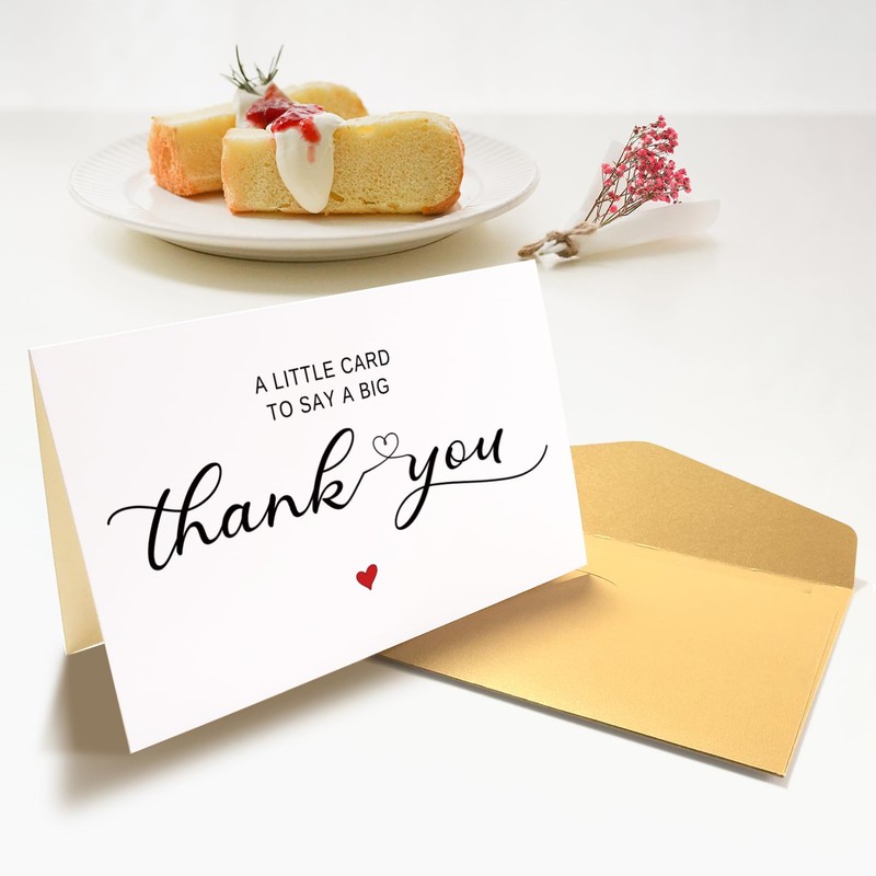 Chenive Funny Thank You Card, Simple Thanks Gifts, Minimalist Gratitude