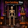 Sintuff Halloween Swinging Skeleton on Swing, Swinging Outdoor Ghost Decor