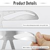 UPIQNG Eyebrow Ruler Three-point Positioning Eyebrow Stencil Stainless Steel Eyebrow