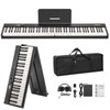 Folding Piano,88 Key Semi Weighted Keyboards Electric Piano,Portable Piano Keyboard,