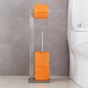GERZWY Toilet Paper Holder Free Standing with Reserve, SUS 304