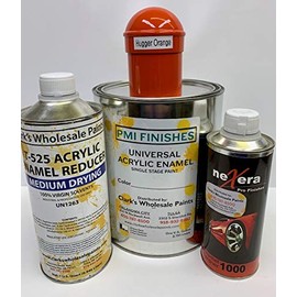 PMI Acrylic Enamel Single Stage Paint Kit (Gallon Kit, Hugger Orange)