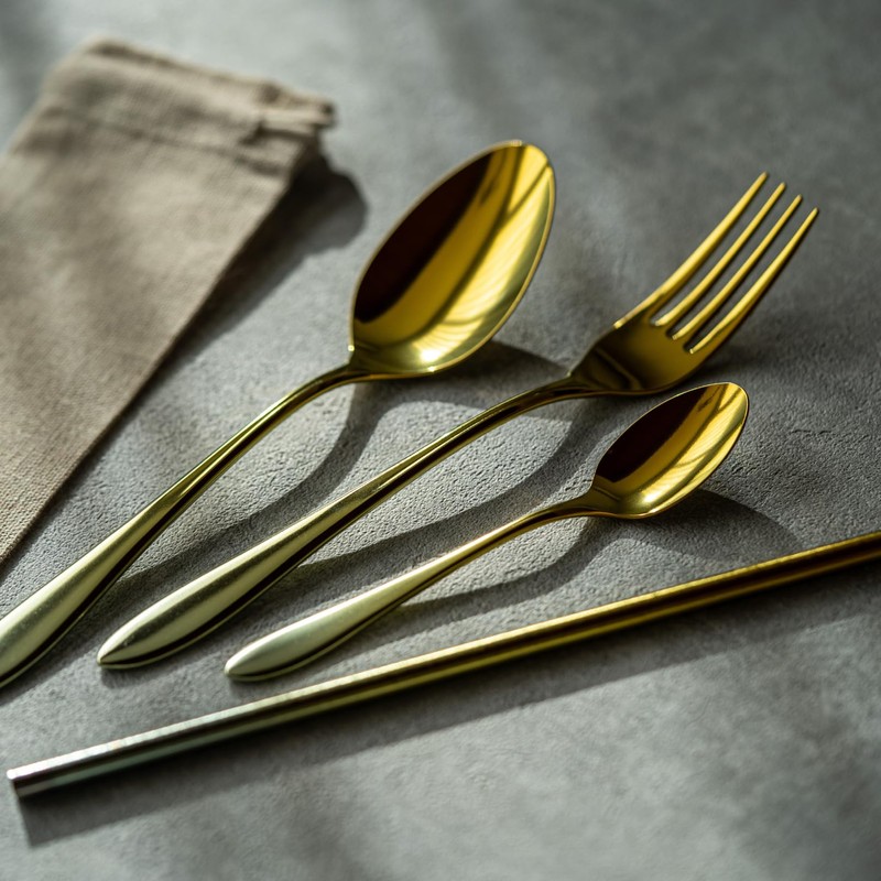 Horie Titanium Cutlery Set, Gift, Lightweight, Rust-free, Portable, Various Colors