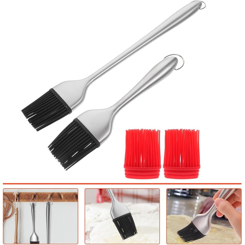 MAGICLULU y Cabezal de Silicona para Untar Mango de Acero