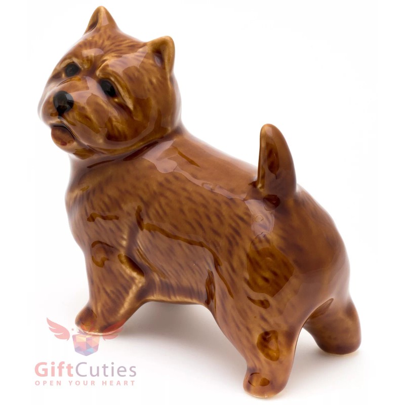 Porcelain Figurine of the Norwich Terrier Dog
