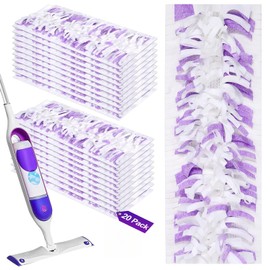 20 Count Disposable Mop Pads Refills for Power Mop Multi-Surface Mop, Spray Replacement Pad for Hard Floor Cleaning