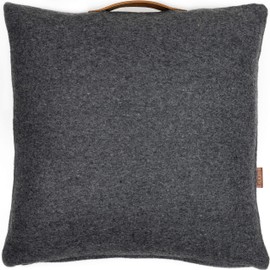 Miqio Turku Cushion Cover | Cushion Cover 50 x 50 cm for Sofa Cushions and Decorative Cushions | Wool and Leather | Decoration for Living Room and Easter | Pillowcase for Sofa