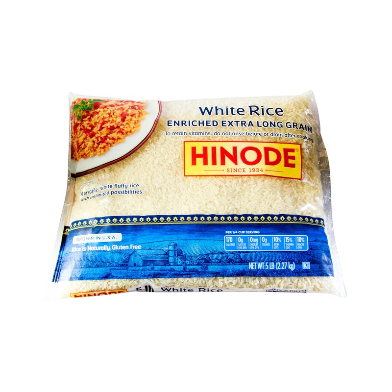 Hinode, Long Grain Rice, 5 Pound