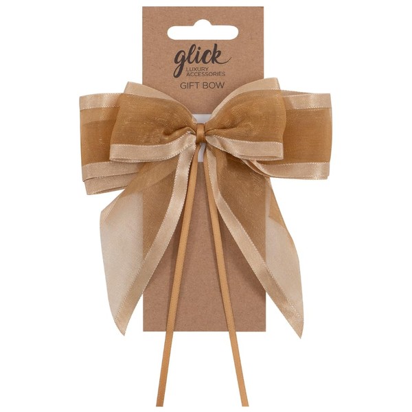 Glick Designer Satin Edge Ribbon Bow, Perfect for Accessorising Gifts,