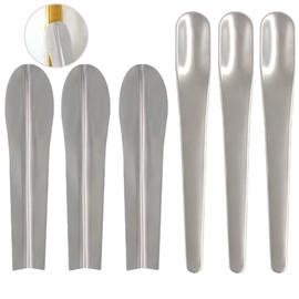TorSor 6 Pack Tile Grout Finishing Tool Spreader Spatulas Applicator Streamline Caulk Spatula Stainless Steel Concave and Convex Caulking Spatulas Tool Set for Silicone Sealant Caulk Grout Sealer