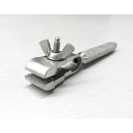 Hand Vise Hand Held Clamp Tool Universal Work Holder 5/8 Wide Jaws Hollow Handle By JTS Metal