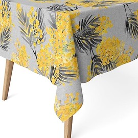 Martina Home Resin Tablecloth Mimosa Grey 240 x 140 cm